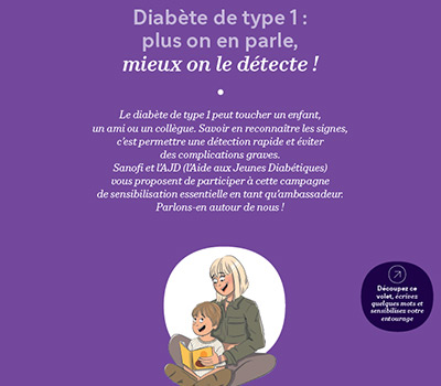 Diabète de type 1 : plus on en parle, mieux on le détecte